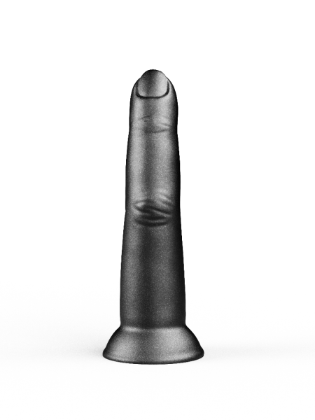 Палец анальный чёрный на присоске ru to answer usa, l 135 мм, dmax 30 мм арт. 427003_3