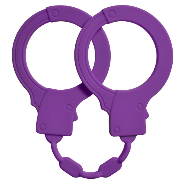 Силиконовые наручники Stretchy Cuffs Purple_1