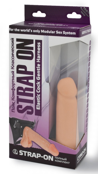 Фаллоимитатор с поясом harness ( strap-on ), l 156 мм d 39 мм арт. 282003_2