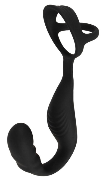 Стимулятор простаты и промежности с кольцом на пенис 540228ON_1