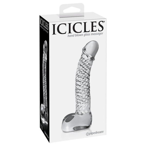 Стеклянный фалломитатор Icicles No. 61 - Clear_1