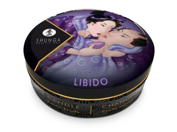 Массажное арома масло в виде свечи, Exotic Fruits мини 30мл. Экзотический фрукт_1