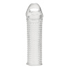 Текстурированная насадка на пенис 6,5in Clear Textured Penis Enhancing Sleeve Extension_4