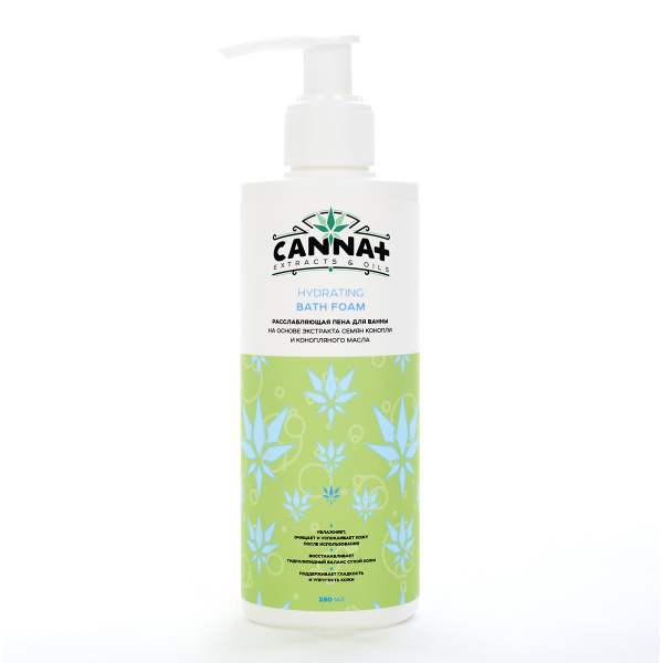 Расслабляющая пена для ванны CANNA+ Hydrating Bath Foam 250 мл_2