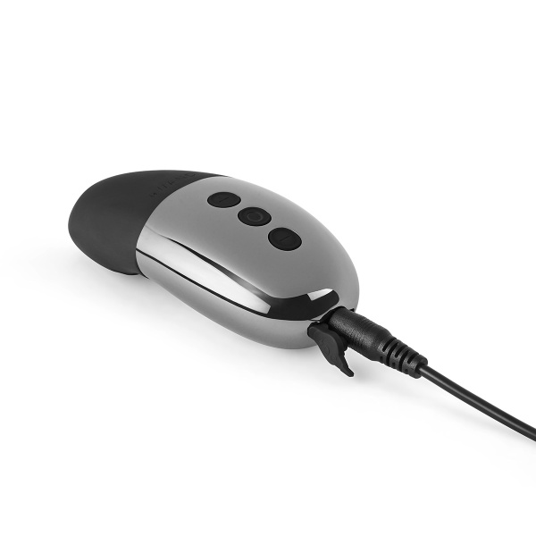 Утяжеленный премиум-вибратор Le Wand Point темный хром_3