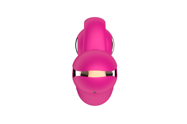 Силиконовый вибратор-кролик с функцией вращения SW3052-hot-pink_3