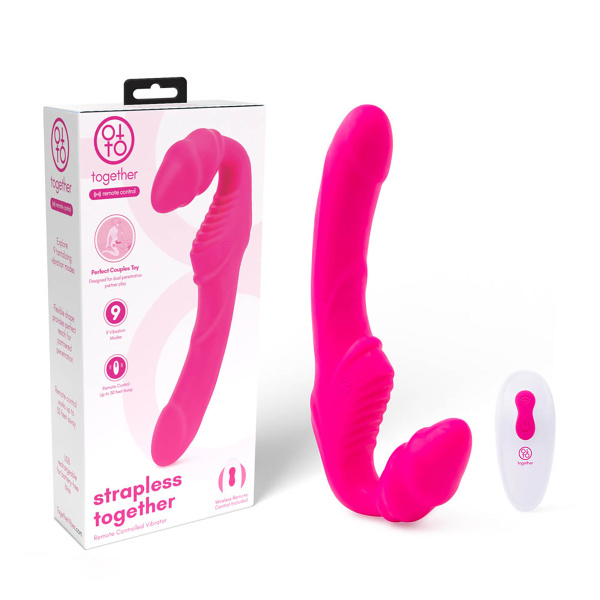Безремневой страпон на радиоуправлении Strapless Together_2