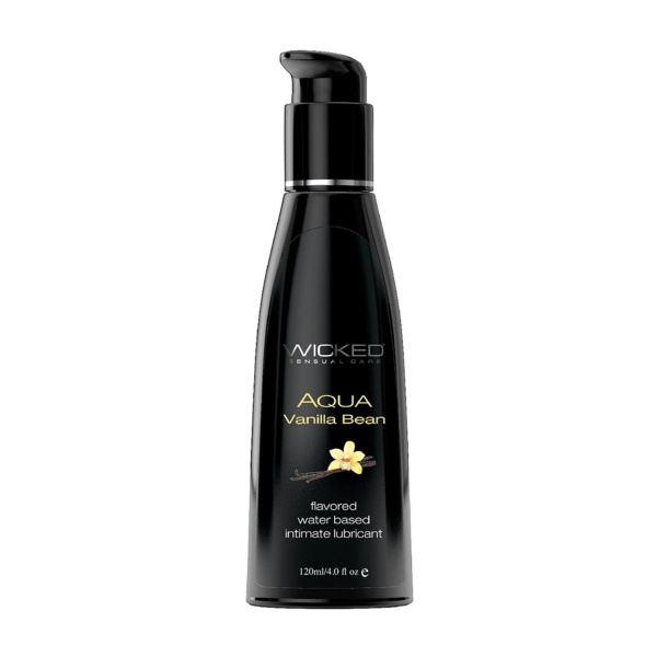 Лубрикант со вкусом ванильных бобов WICKED AQUA Vanilla Bean 120 мл_1