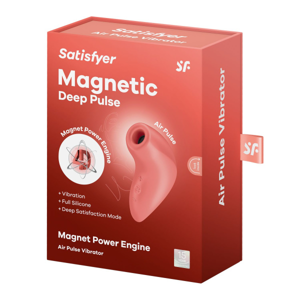Вакуумный стимулятор Satisfyer Magnetic Deep Pulse, оранжевый_5