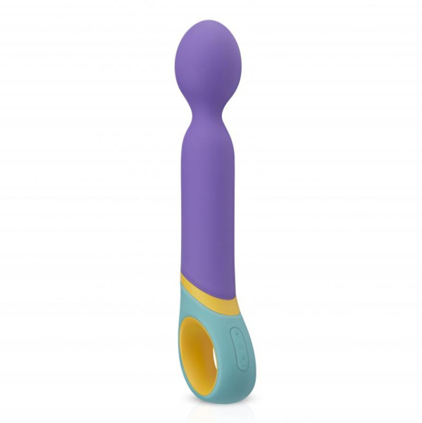 Перезаряжаемый универсальный вибромассажер Base -Wand Vibrator фиолетовый_1