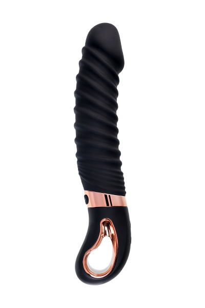 Нереалистичный вибратор WANAME D-SPLASH HURRICANE, силикон, черный, 22,5 см_5