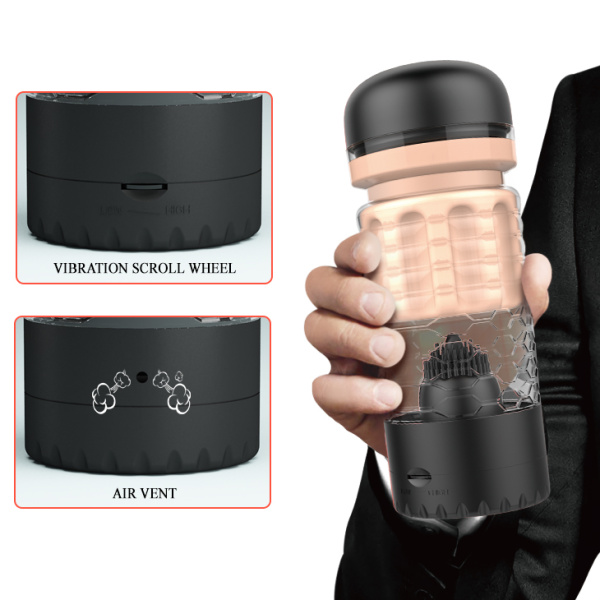 Мастурбатор вагина с вибрацией Emily, черный_3