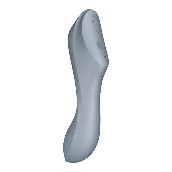 Вакуумно-клиторальный вибромассажер Satisfyer Curvy Trinity 3, серый_3