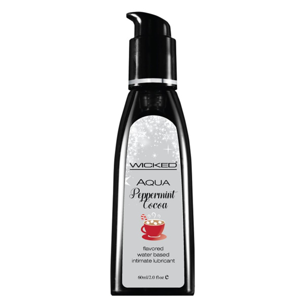 Лубрикант со вкусом мятного какао WICKED AQUA Peppermint Cocoa 60 мл_1