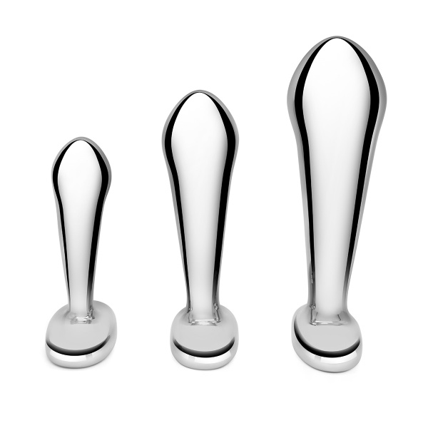 Набор стальных стимуляторов простаты STAINLESS STEEL P-SPOT TRAINING SET_5