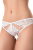 Эротические трусики Erolanta Lingerie Collection, кружевные с ажурными вырезами, белые (50-52)_1