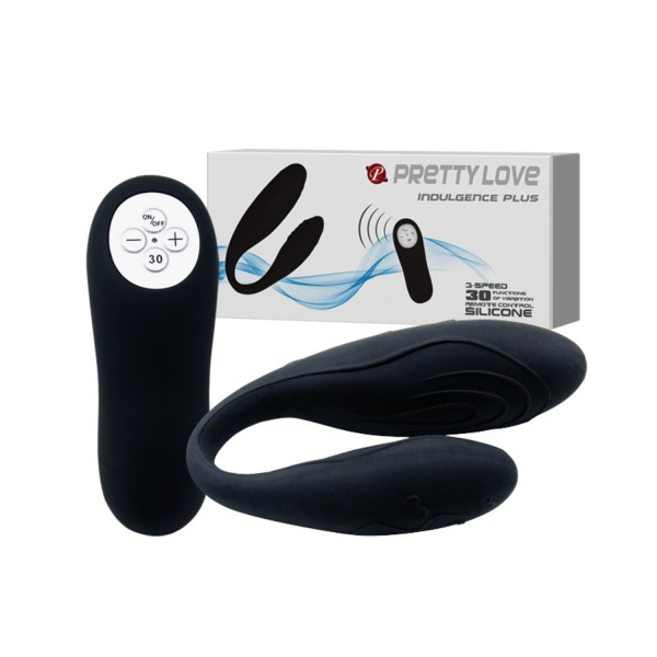 Вибромассажер для пар с ДУ, 30 ф-ций, перезаряжаемый PRETTY LOVE INDULGENCE PLUS_1