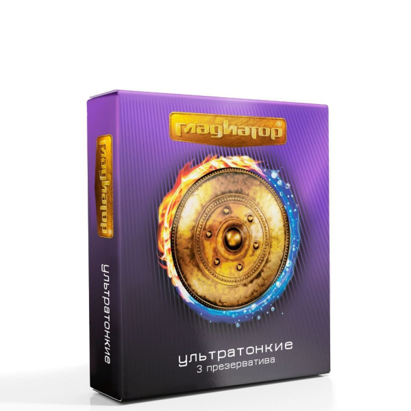 Презервативы ультратонкие "Гладиатор", 3 шт_1