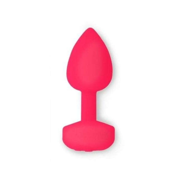 Большая дизайнерская анальная пробка с вибрацией Gvibe Gplug розовая_1