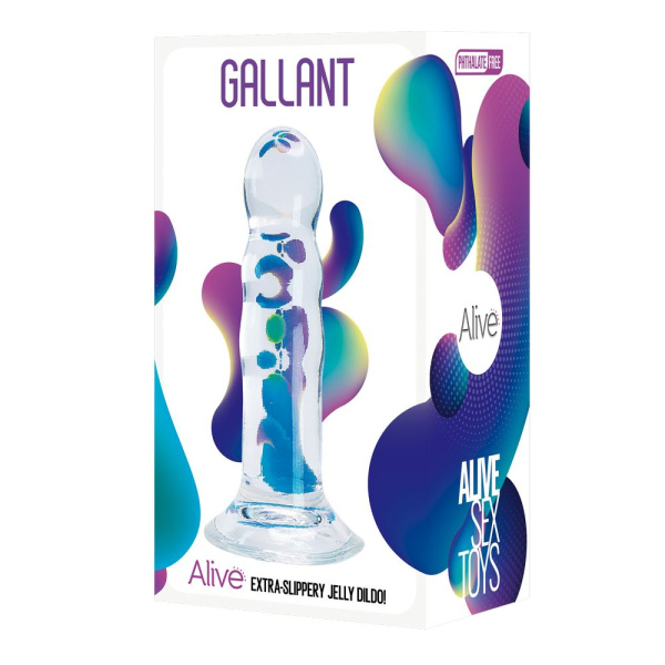 Фаллоимитатор Gallant Jelly Dildo прозрачный_1