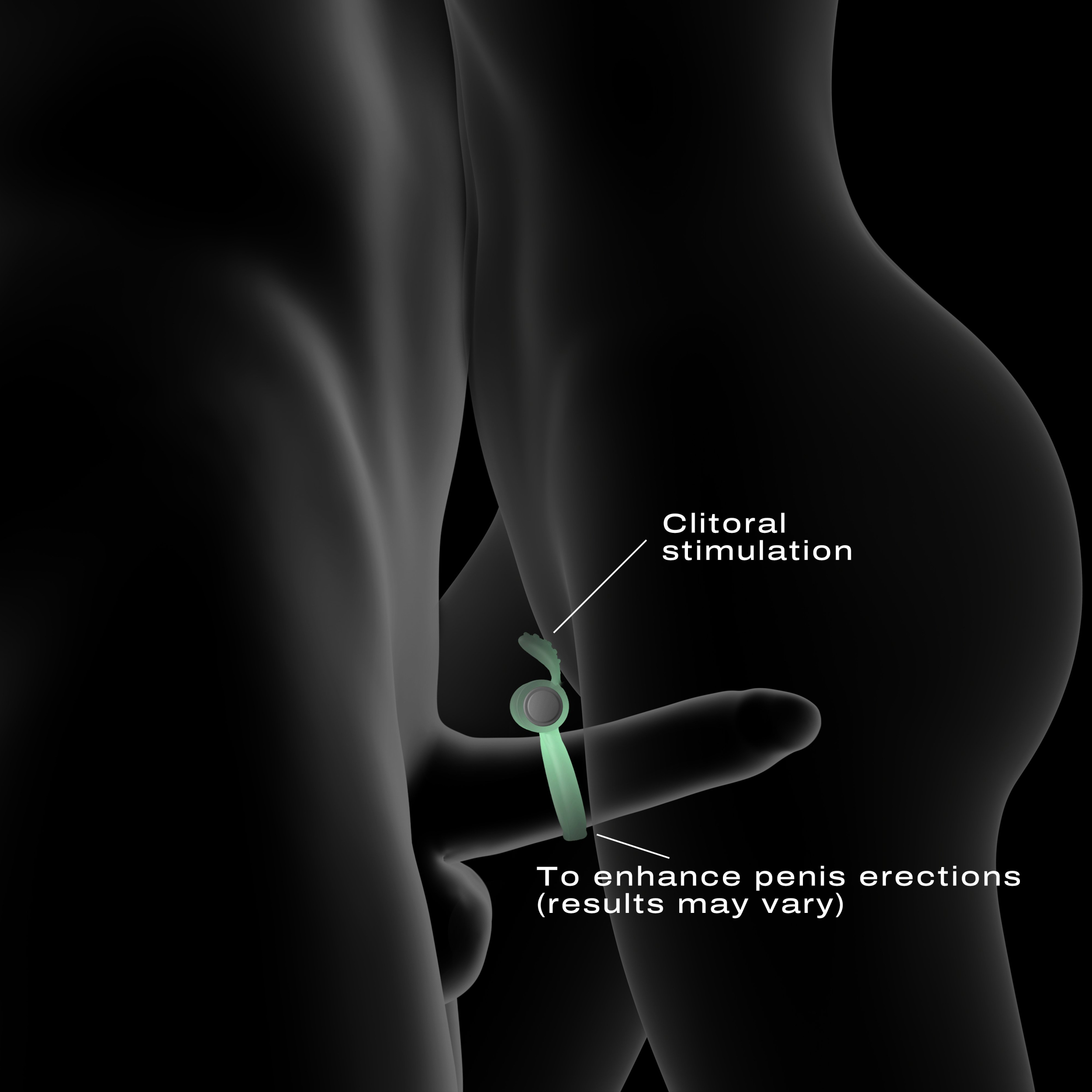 Эрекционное кольцо с вибрацией Dorcel POWER CLIT PHOSPHO на батарейках_3