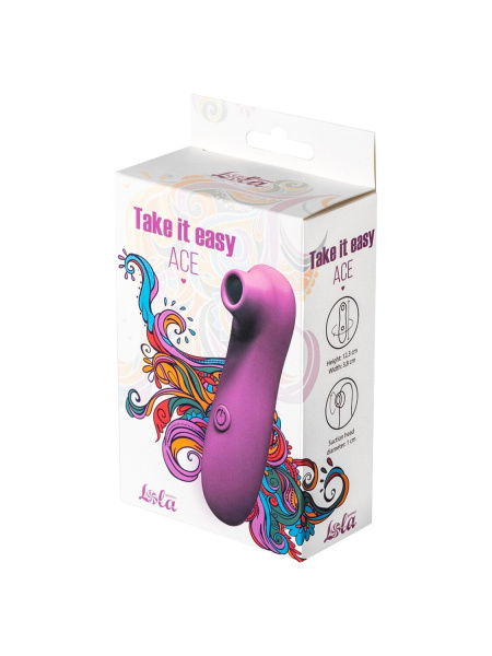 Вакуумный стимулятор Take it easy Ace Purple_5