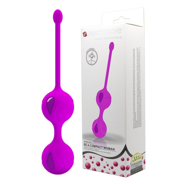 PrettyLove Kegel Tighten Up II, вагинальные шарики на сцепке_1