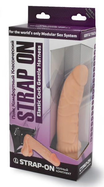 Фаллоимитатор с поясом harness ( strap-on ), l 195 мм d 45 мм арт. 280303_1