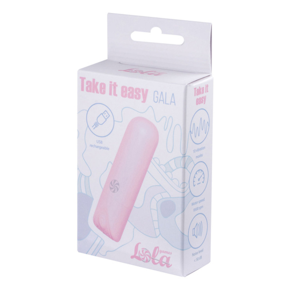 Перезаряжаемая вибропуля Take it Easy Gala Pink_1