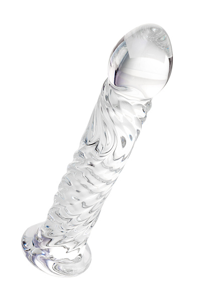 Нереалистичный фаллоимитатор Sexus Glass, стекло, прозрачный, 16,5 см_4