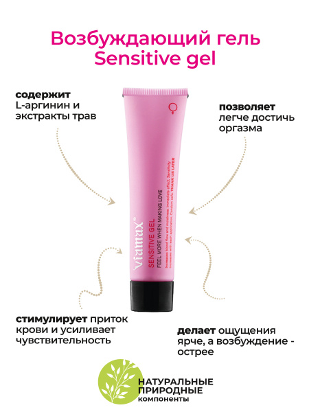Возбуждающий гель для женщин Sensitive gel, 15 мл_3