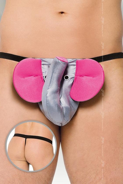 Стринги мужские Слоник SoftLine Collection, серый, S/L_1