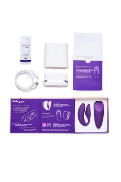 Сенсорный вибромассажер для пар We-Vibe Chorus Purple_4
