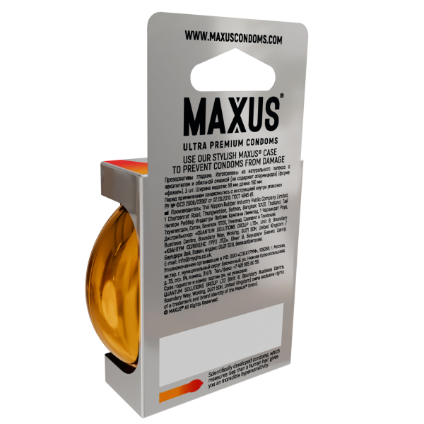 Презервативы MAXUS Sensual, анатомические, 3 шт_5