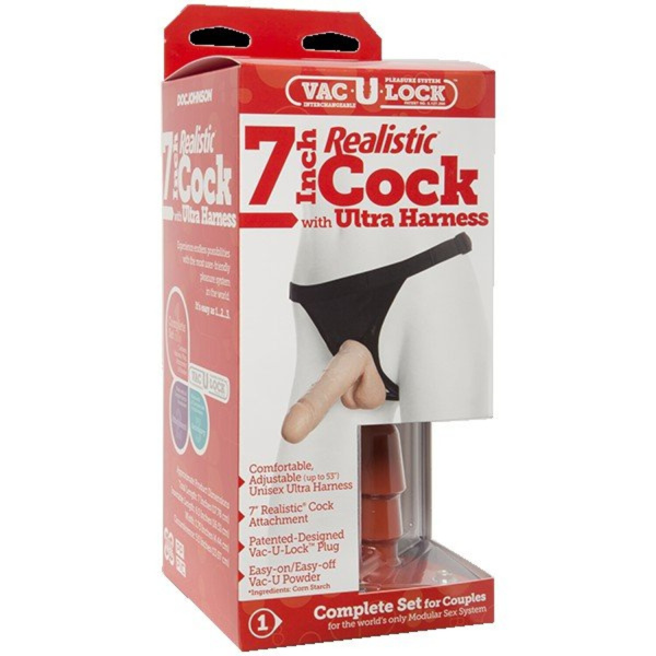 Страпон система фаллоимитатор+трусики с доступом, с плагом 17.30 см_1