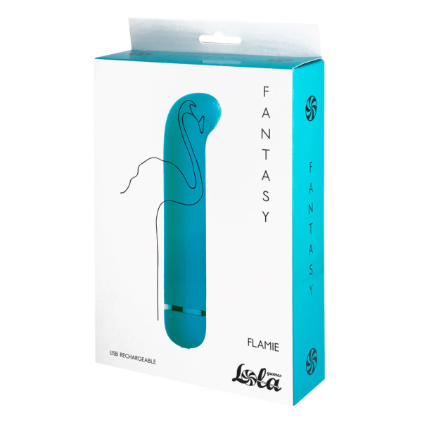 Перезаряжаемый вибратор Fantasy Flamie Blue_3