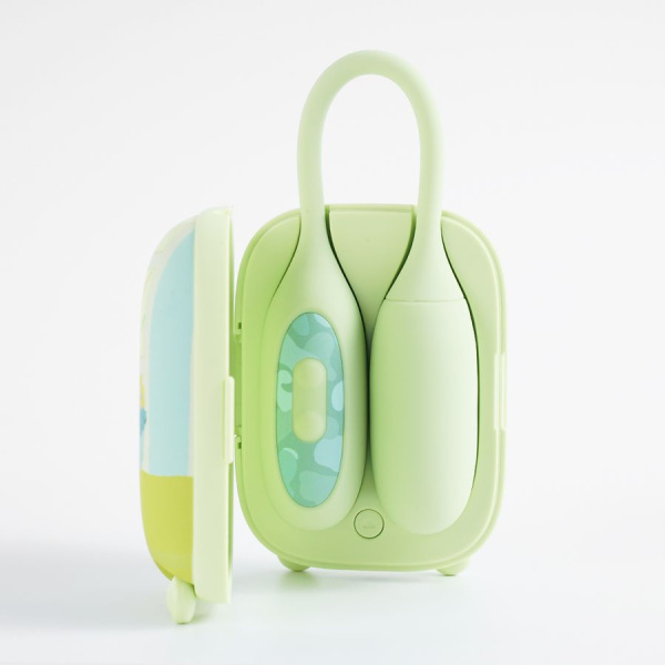 Вибратор 2в1 BeYourLover Magic Suitcase с бесконтактным клиторальным стимулятором, зеленый_5