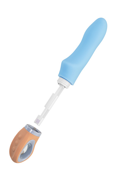 Вибратор Flovetta BLUEBELL, силикон, голубой, 18,5 см_6
