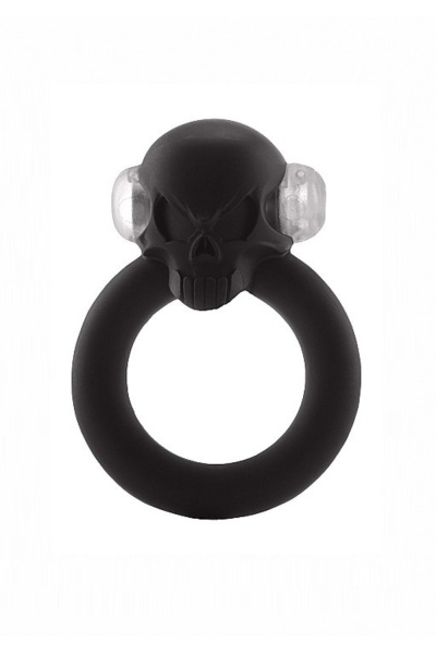 Эрекционное кольцо с вибрацией Shadow Skull Cockring_1