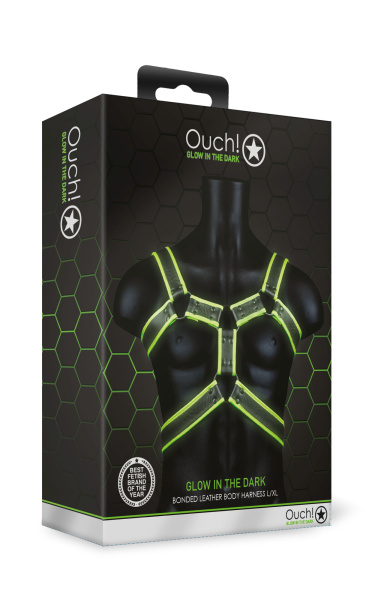 Портупея Body Harness - Glow in the Dark (L/XL)_1
