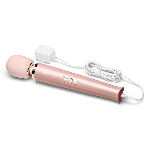Проводной вибромассажер розовое золото le WAND Rose Gold с 10-ю скоростями_5