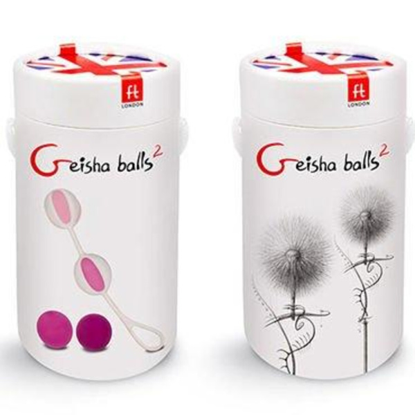 Gvibe Geisha Balls 2  - Шарики для тренировки интимных мышц, 3 см (розовый)_9