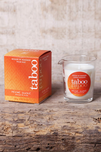 Массажное аромамасло для женщин RUF Taboo Сладкий грех (Pche sucre), нектарин, 60 гр._5