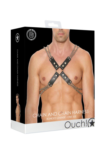 Мужская сбруя (портупея) Chain And Chain Harness_1