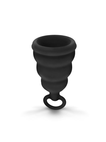 Gvibe Gcup Black силиконовая менструальная чаша с защитой от протечек, 5 мл_1