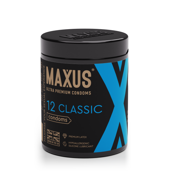 Презервативы MAXUS Classic №12 в железном кейсе, классические X-Edition, 12 шт_1