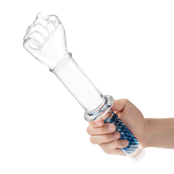 Фаллоимитатор-кулак из стекла 11 in с рукоятью Glass Fist Double Ended With Handle Grip_5