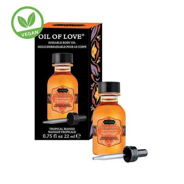 Согревающее масло для эрогенных зон Oil of Love tropical mango 22 мл_1