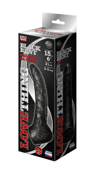 Втулка анальная black bent, l 150 мм, d 35 мм цвет чёрный арт. 132304_1