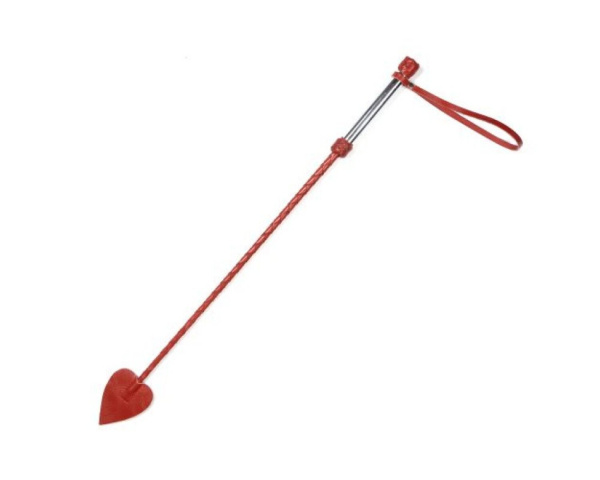 Стек плетеный с  металлической ручкой красный_1